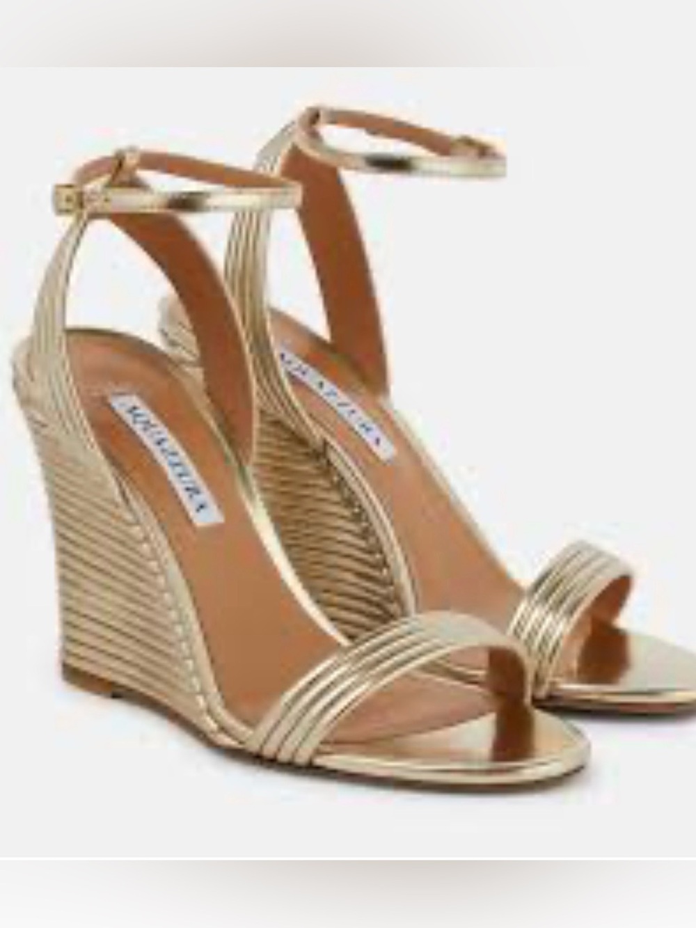 ISO Aquazzura wow gold wedge in size 7!!!!